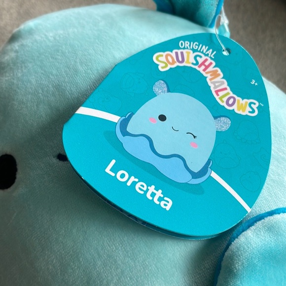 💕 Squishmallow LORETTA THE DUMBO OCTOPUS 7.5 inch NWT Squish - Picture 4 of 7
